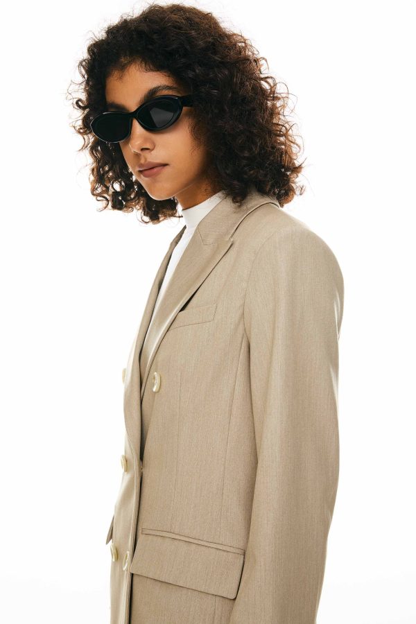 Double-Breasted Business Blazer - Image 10