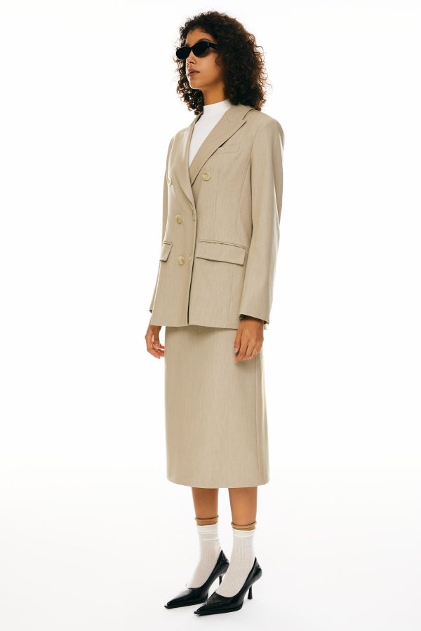 Double-Breasted Business Blazer - Image 11