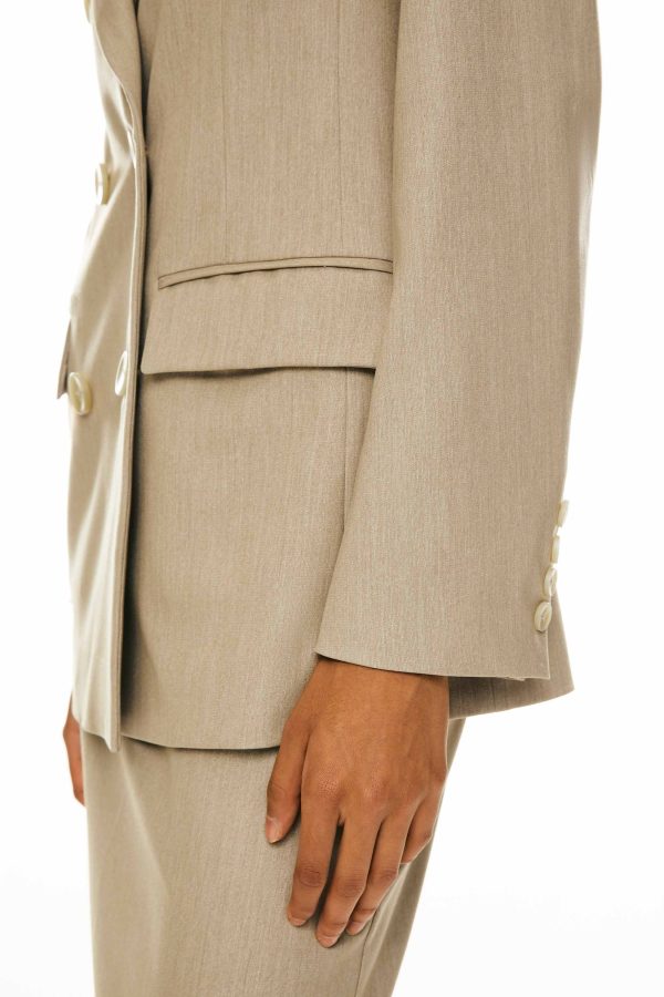 Double-Breasted Business Blazer - Image 13