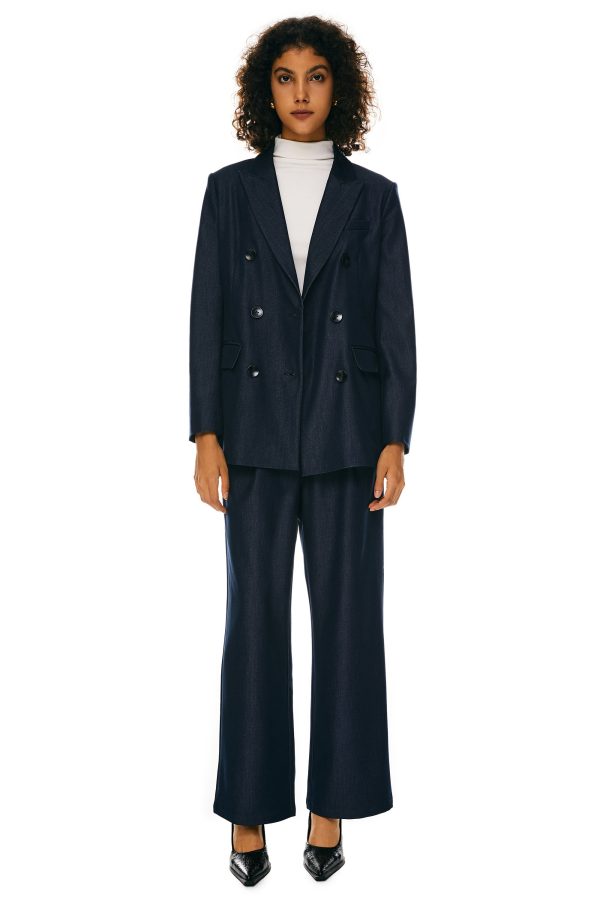 Double-Breasted Business Blazer - Image 15