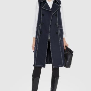 Double-Breasted Long Vest
