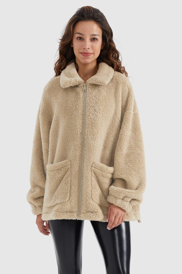 Drawstring Hem Fleece Zip-Up - Image 14