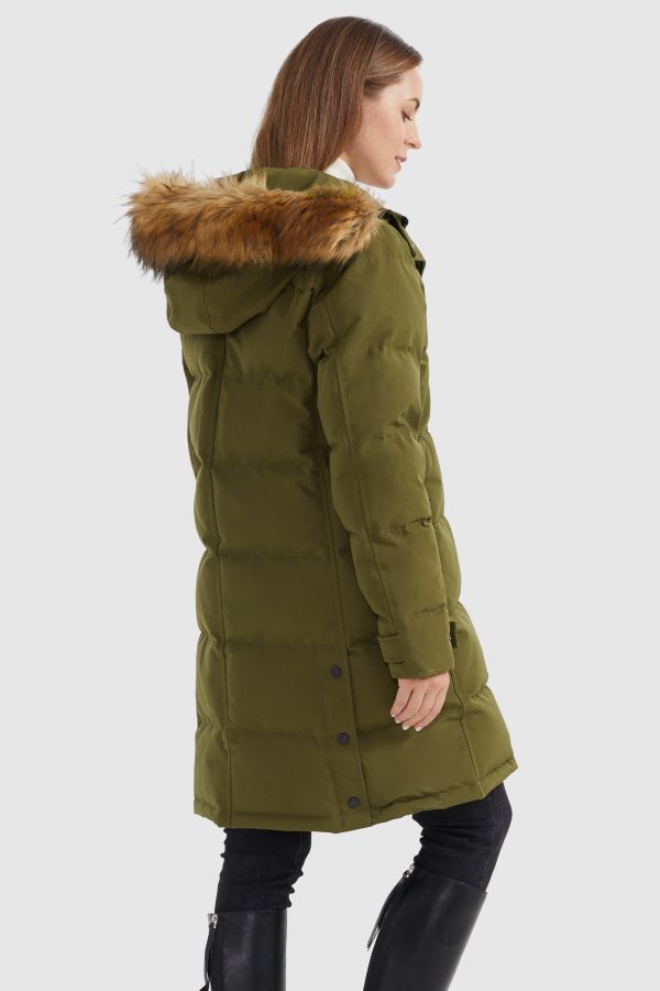 Drawstring Hooded Thickened Puffer Down Coat - Image 19