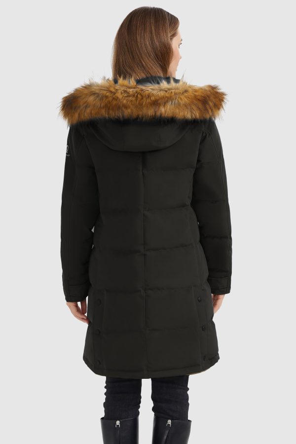 Drawstring Hooded Thickened Puffer Down Coat - Image 50