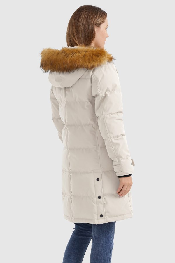 Drawstring Hooded Thickened Puffer Down Coat - Image 55
