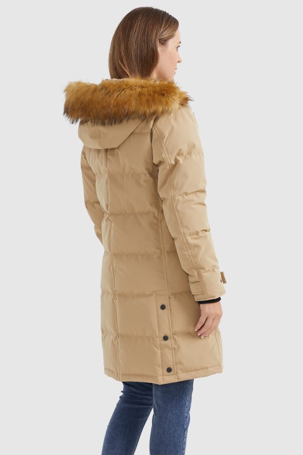 Drawstring Hooded Thickened Puffer Down Coat - Image 10