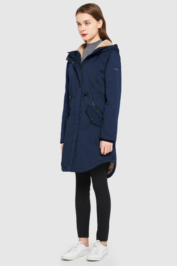 Fleece-Lined Hooded Parka Jacket with Pockets - Image 27