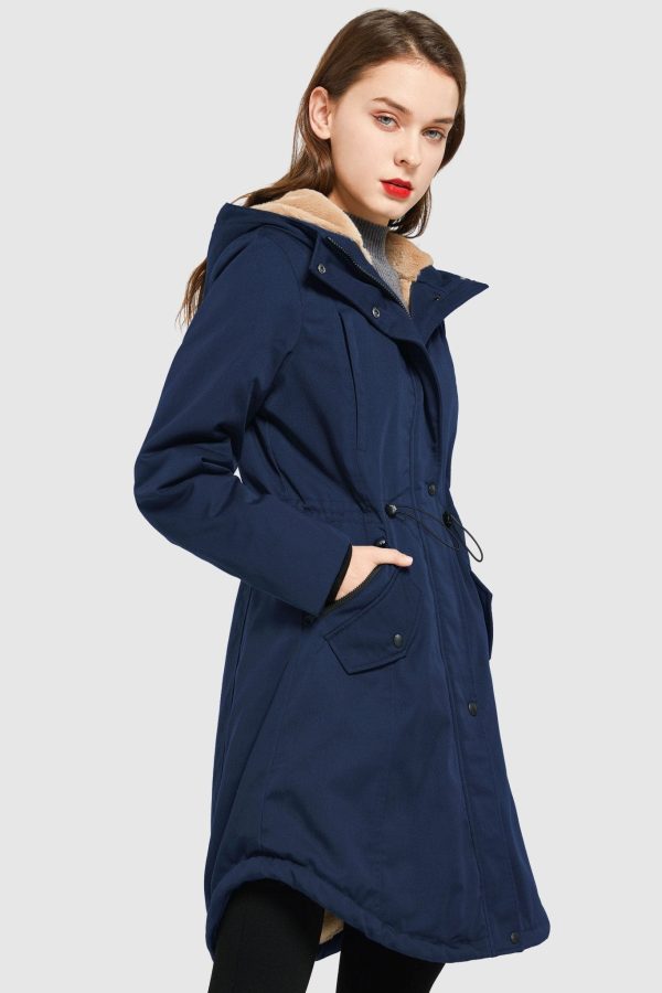 Fleece-Lined Hooded Parka Jacket with Pockets - Image 28