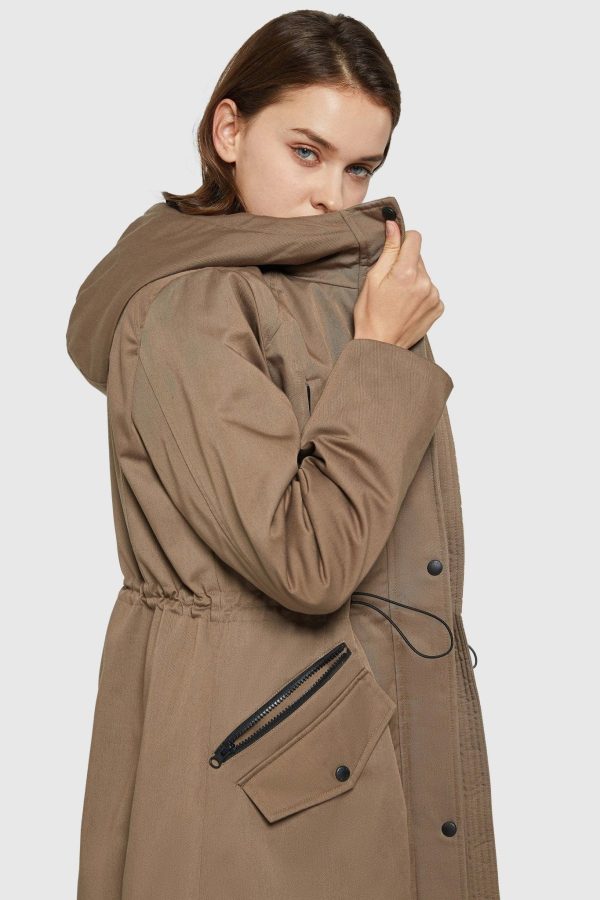 Fleece-Lined Hooded Parka Jacket with Pockets - Image 11