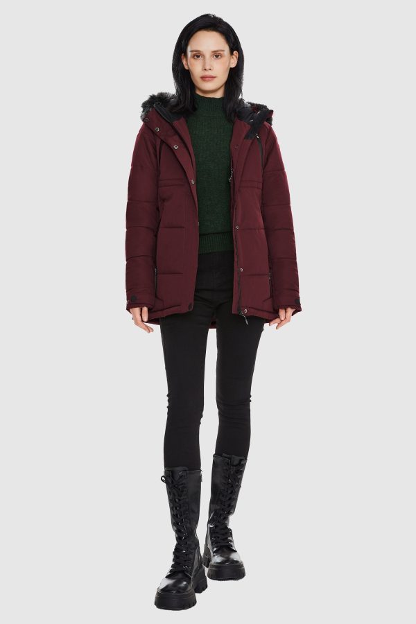 Faux Fur Hooded Mountain Parka Jacket - Image 37