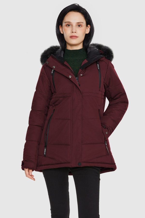 Faux Fur Hooded Mountain Parka Jacket - Image 38