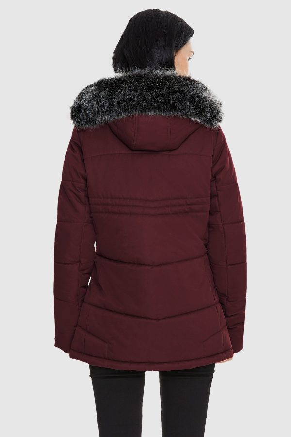 Faux Fur Hooded Mountain Parka Jacket - Image 39