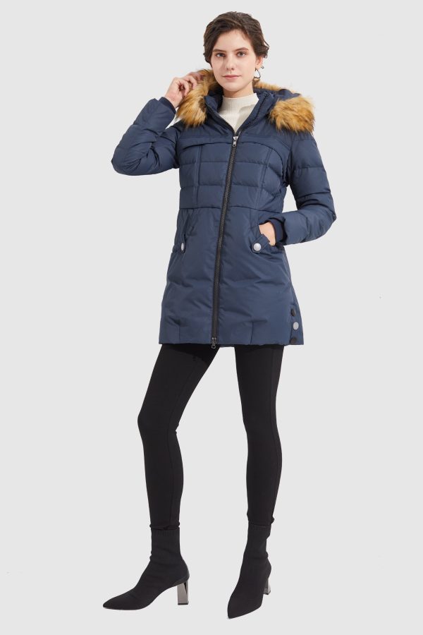 Faux Fur Qulited Puffer Down Jacket - Image 24
