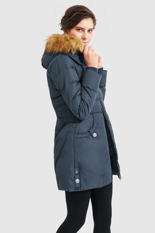 Faux Fur Qulited Puffer Down Jacket - Image 26