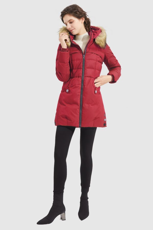 Faux Fur Qulited Puffer Down Jacket - Image 32
