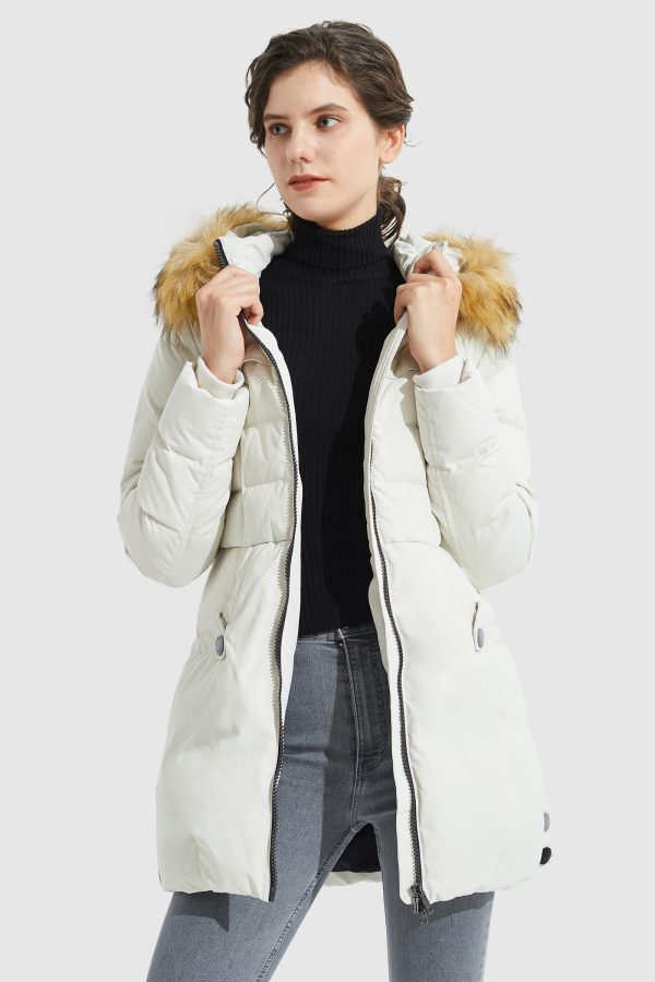 Faux Fur Qulited Puffer Down Jacket - Image 10