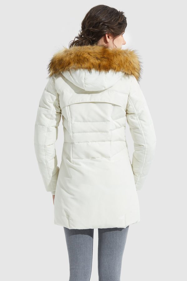Faux Fur Qulited Puffer Down Jacket - Image 11