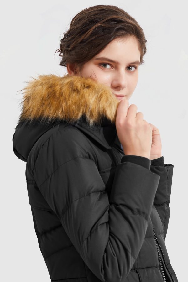 Faux Fur Qulited Puffer Down Jacket - Image 18