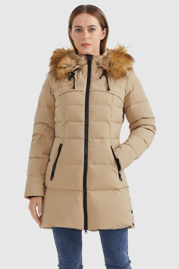 Faux Fur Trim Hood Winter Down Jacket - Image 2