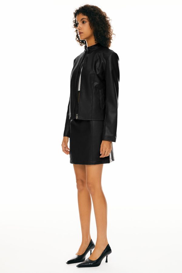 Faux Leather Jacket - Image 10