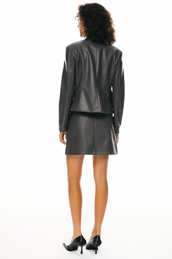 Faux Leather Jacket - Image 4