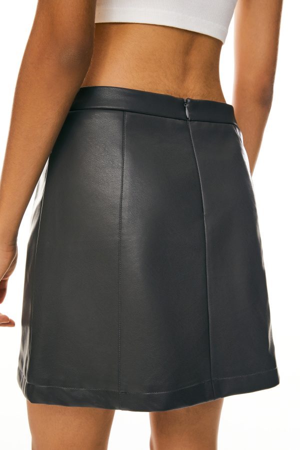 Faux Leather Mini Skirt - Image 6