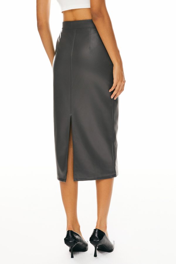 Faux Leather Pencil Skirts - Image 5