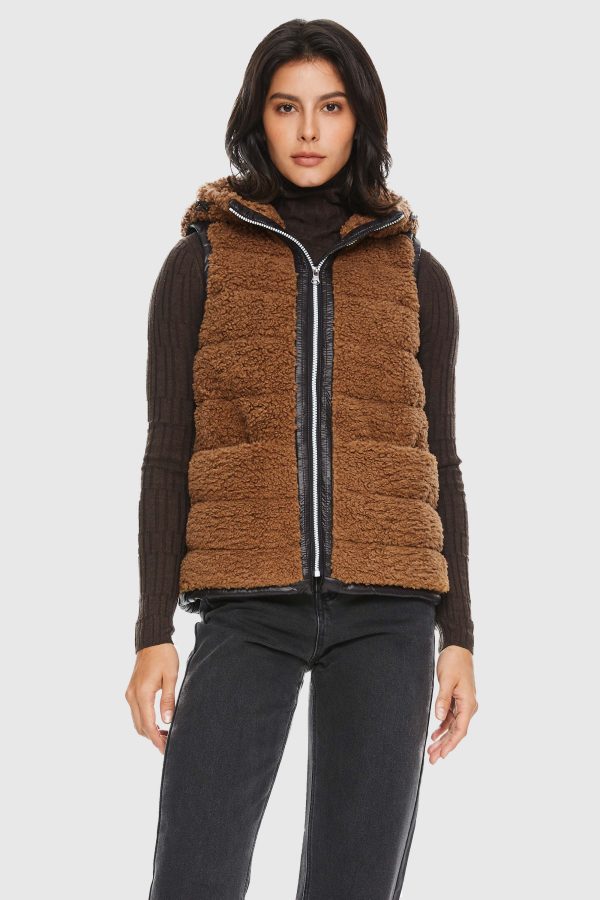 Hooded Fleece Down Vest - Image 2