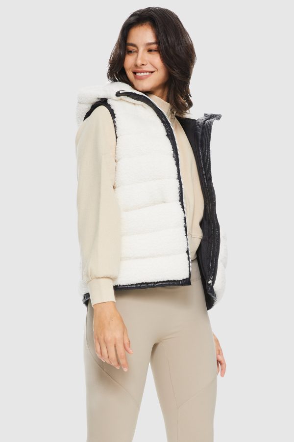 Hooded Fleece Down Vest - Image 7
