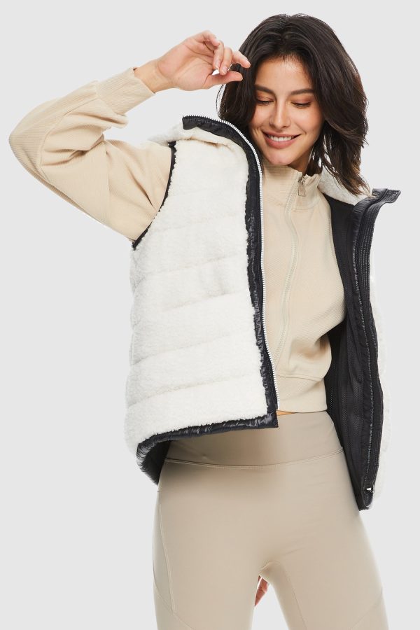 Hooded Fleece Down Vest - Image 8