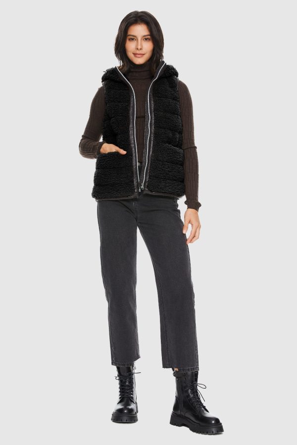 Hooded Fleece Down Vest - Image 9