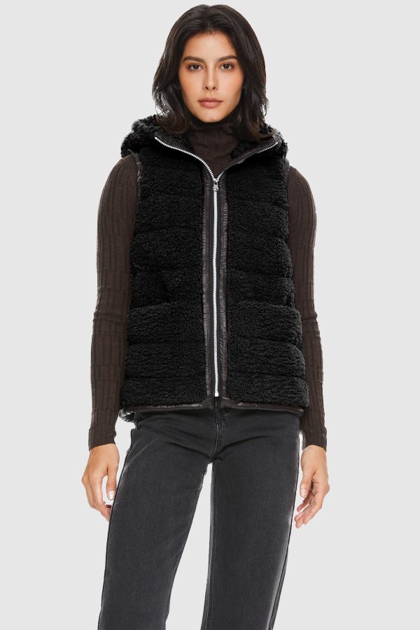 Hooded Fleece Down Vest - Image 10