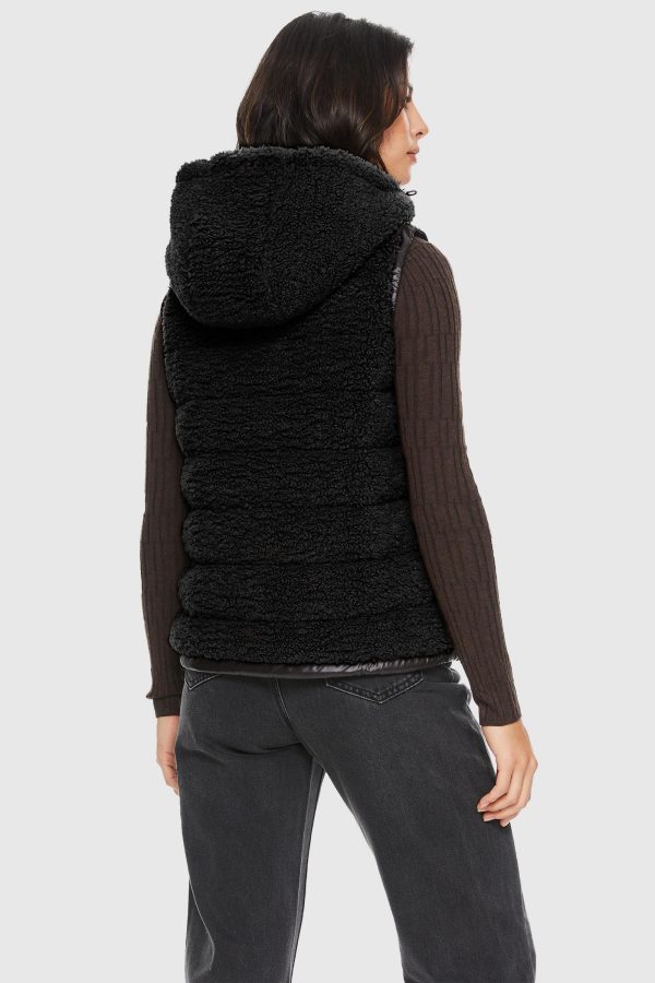 Hooded Fleece Down Vest - Image 11