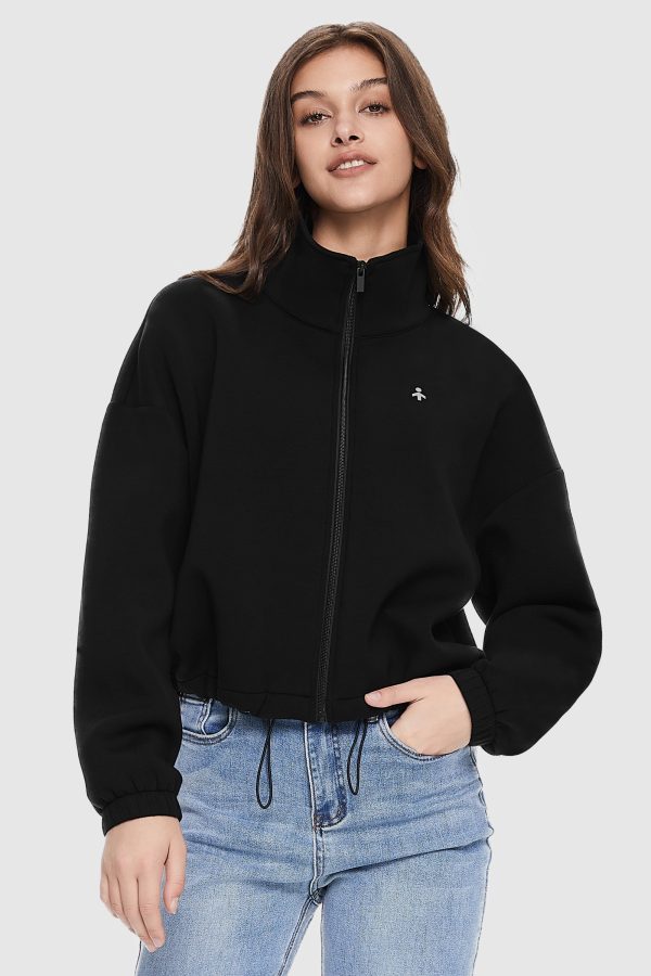 Full Zip Cropped Sweatshirt - Image 11