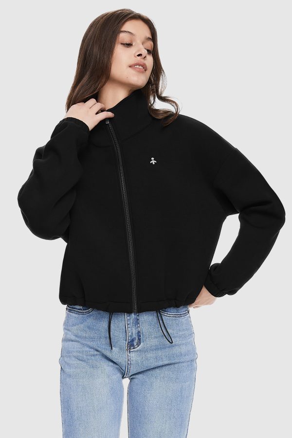 Full Zip Cropped Sweatshirt - Image 12