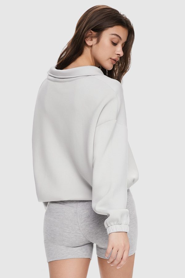 Full Zip Cropped Sweatshirt - Image 4