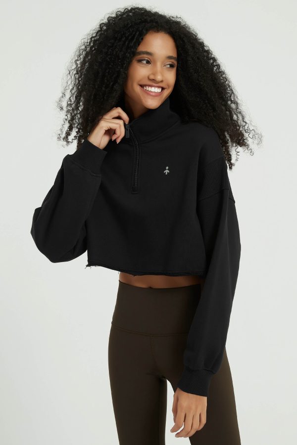 Half Zip Crop Sweatshirts - Image 34