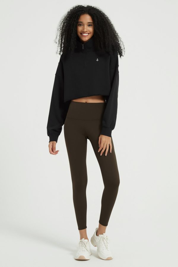 Half Zip Crop Sweatshirts - Image 35