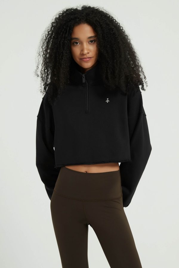 Half Zip Crop Sweatshirts - Image 36