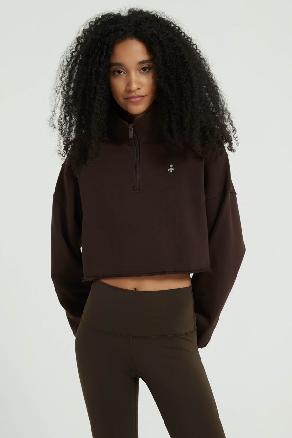 Half Zip Crop Sweatshirts - Image 30