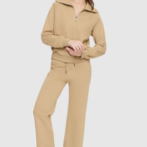 Half-Zip Cropped Sweatshirt