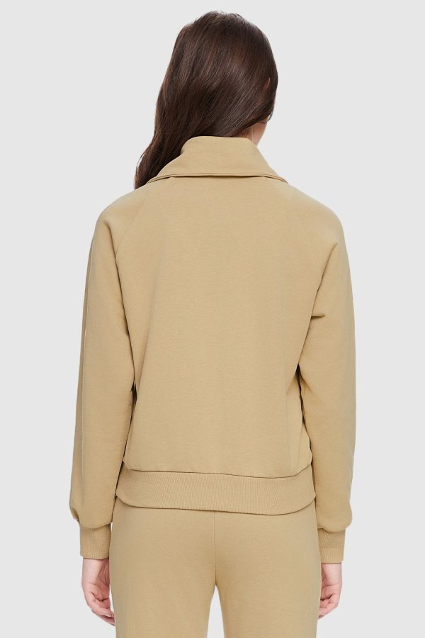 Half-Zip Cropped Sweatshirt - Image 4