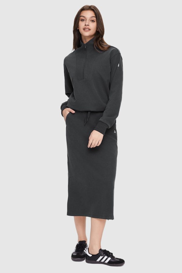 Half Zip High Neck Sweatshirt - Image 6