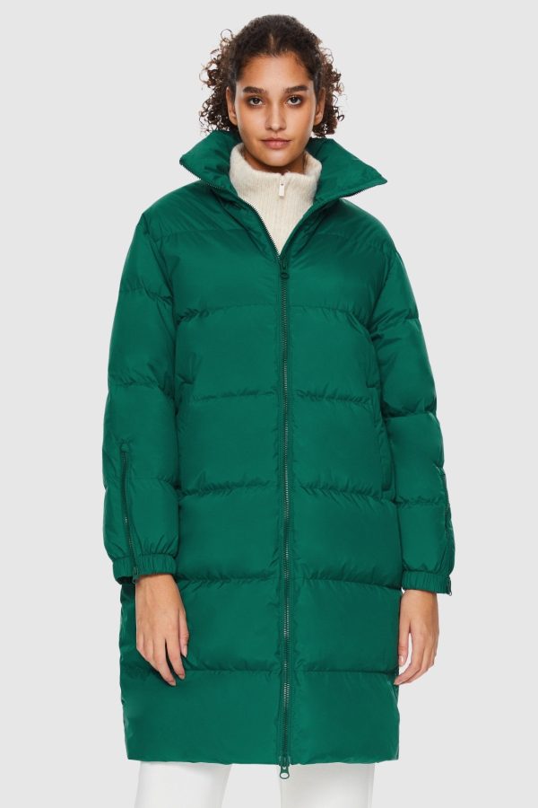 High Collar Long-sleeve Down Puffer Jacket - Image 10