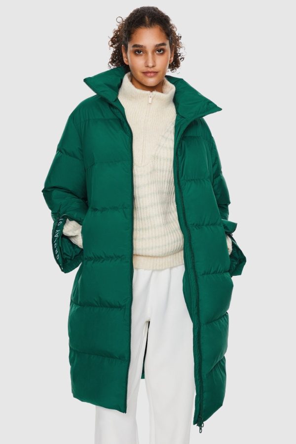 High Collar Long-sleeve Down Puffer Jacket - Image 12