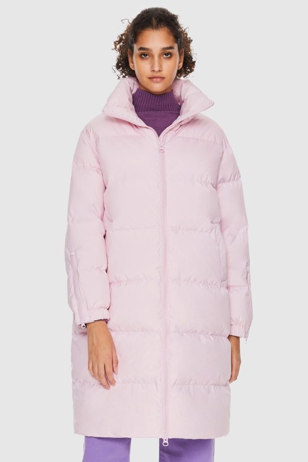 High Collar Long-sleeve Down Puffer Jacket - Image 2