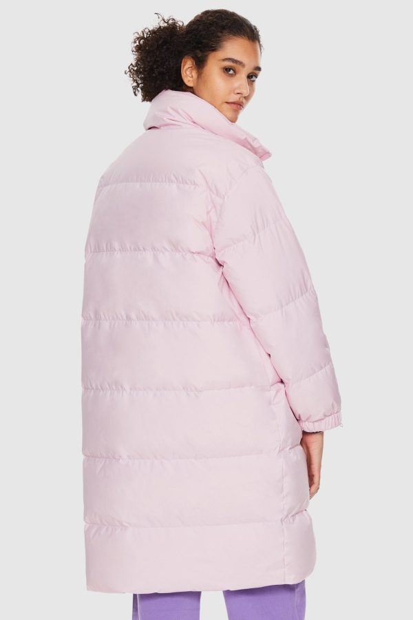 High Collar Long-sleeve Down Puffer Jacket - Image 3