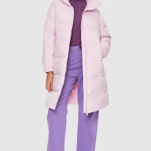 High Collar Long-sleeve Down Puffer Jacket