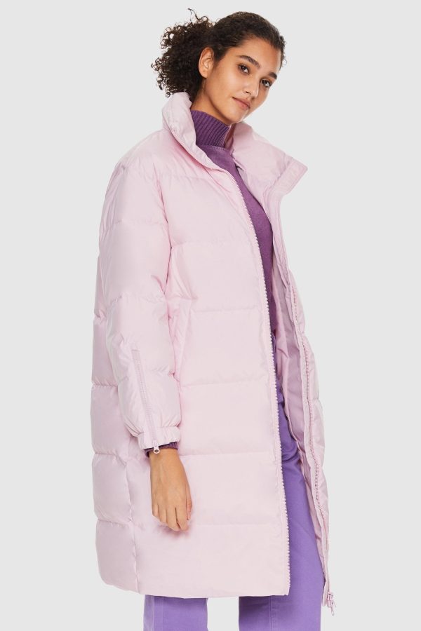 High Collar Long-sleeve Down Puffer Jacket - Image 4