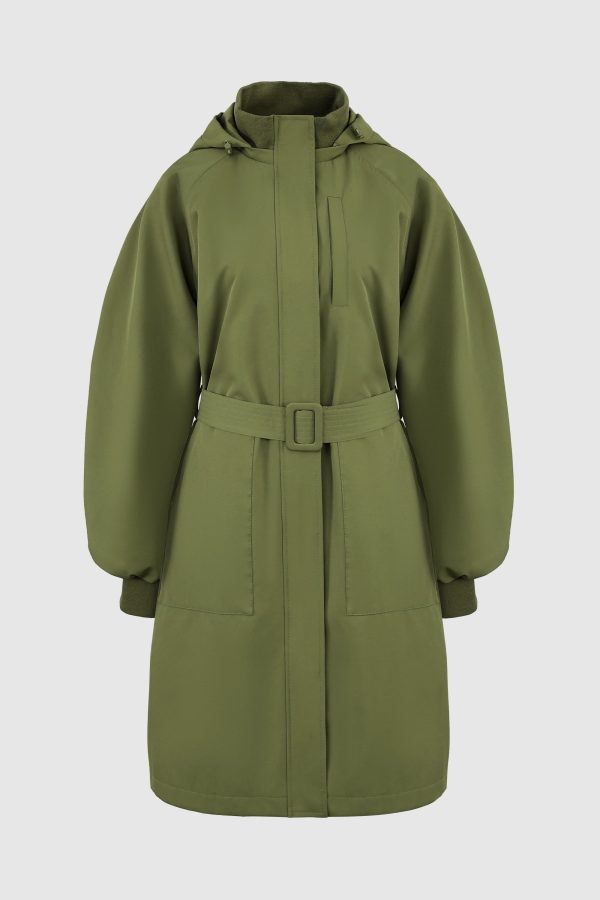 Hooded Belted Trench - Image 13